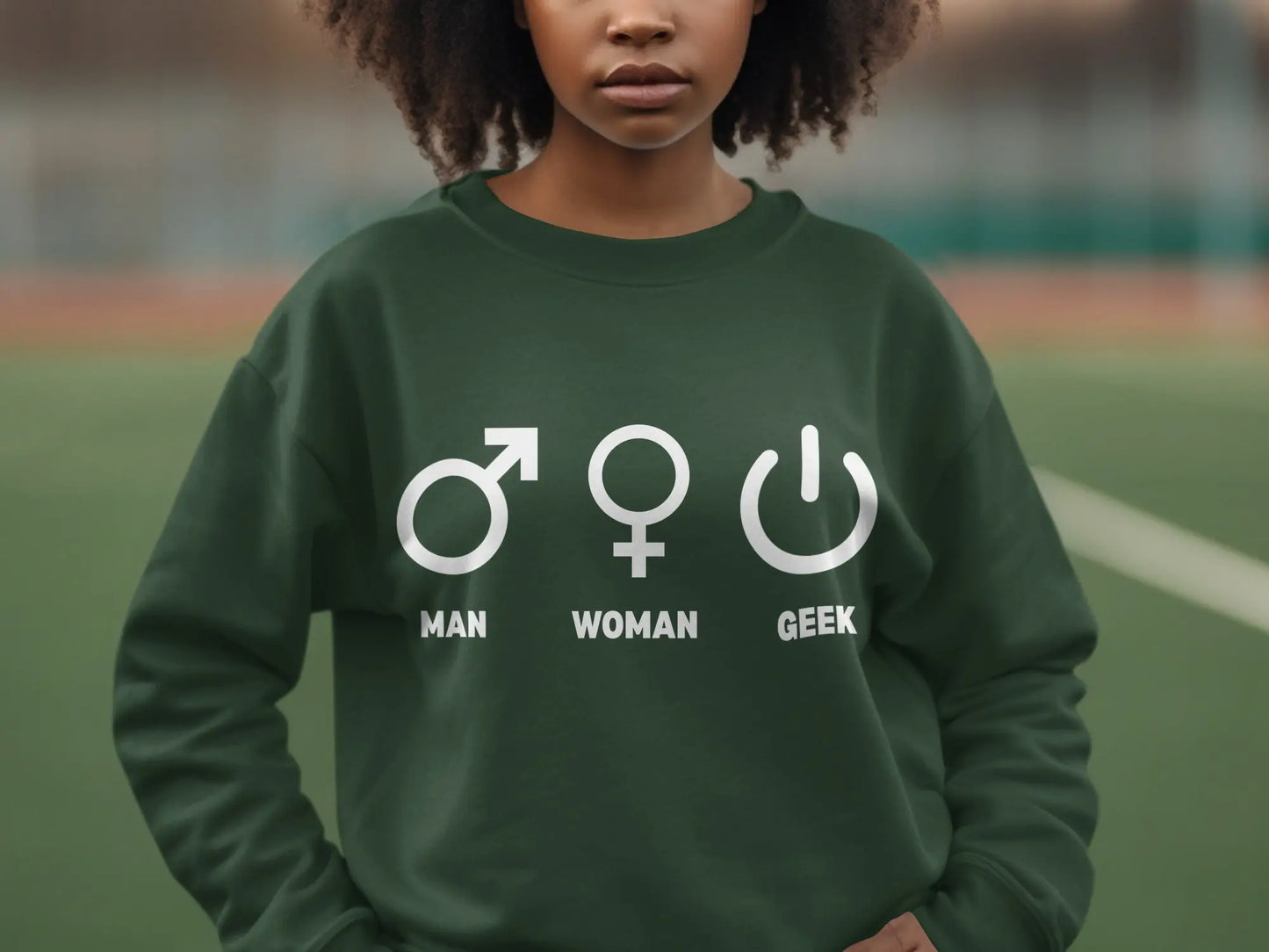 Man Woman Geek Symbols Sweatshirt Product