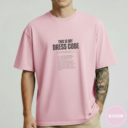 This Is My Dress Code Pink Graphic T-Shirt