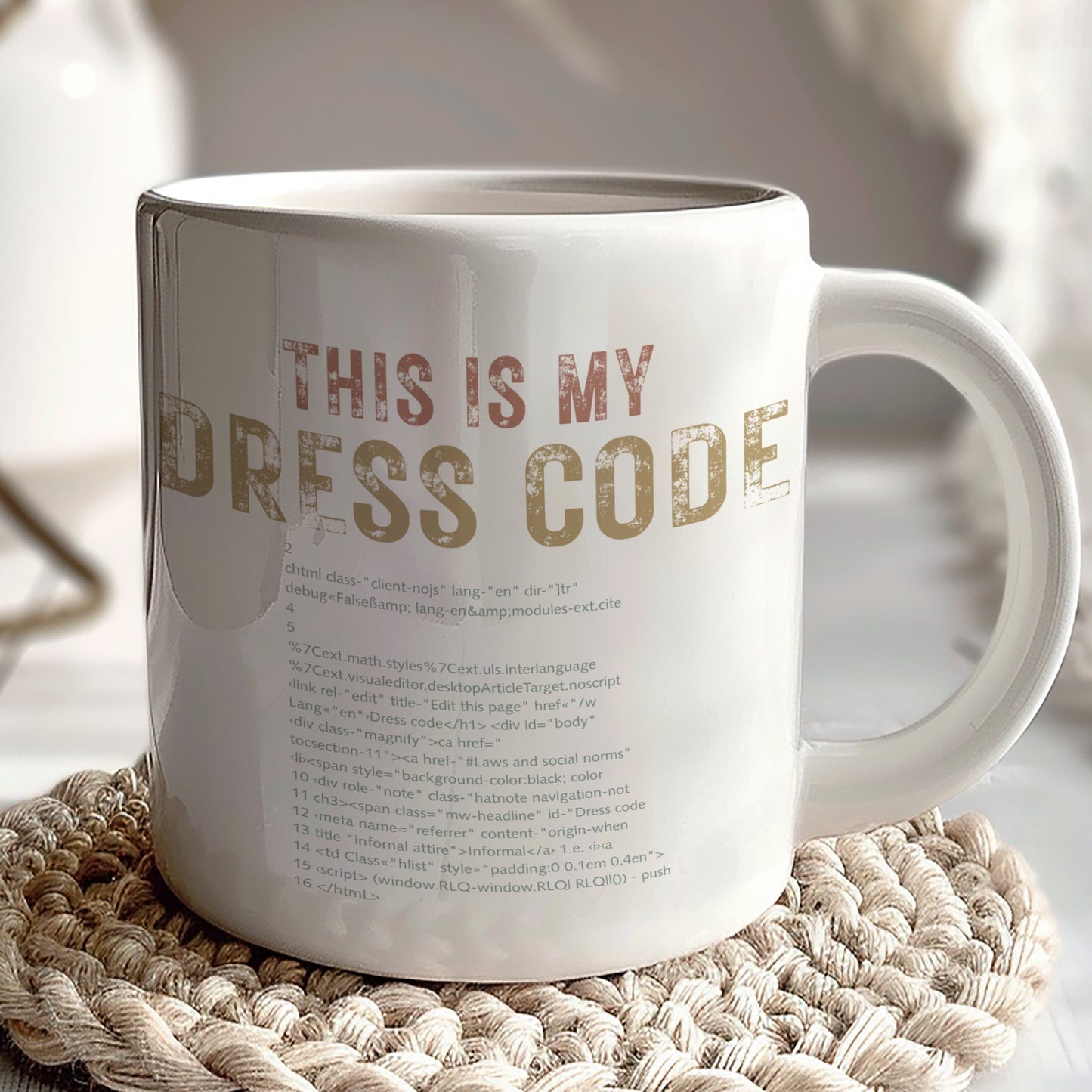 This Is My Dress Code Funny Programmer Coffee Mug