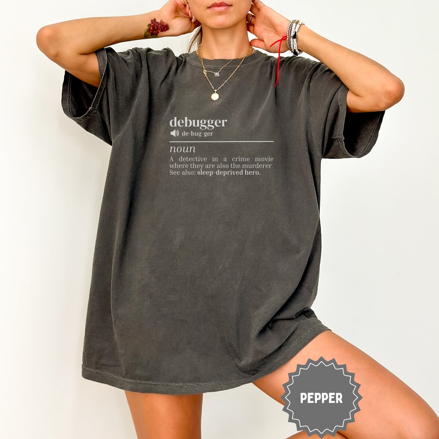 Debugger Definition Unisex Oversized Tee