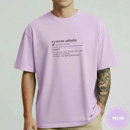 System Admin Definition Shirt for Tech Enthusiasts