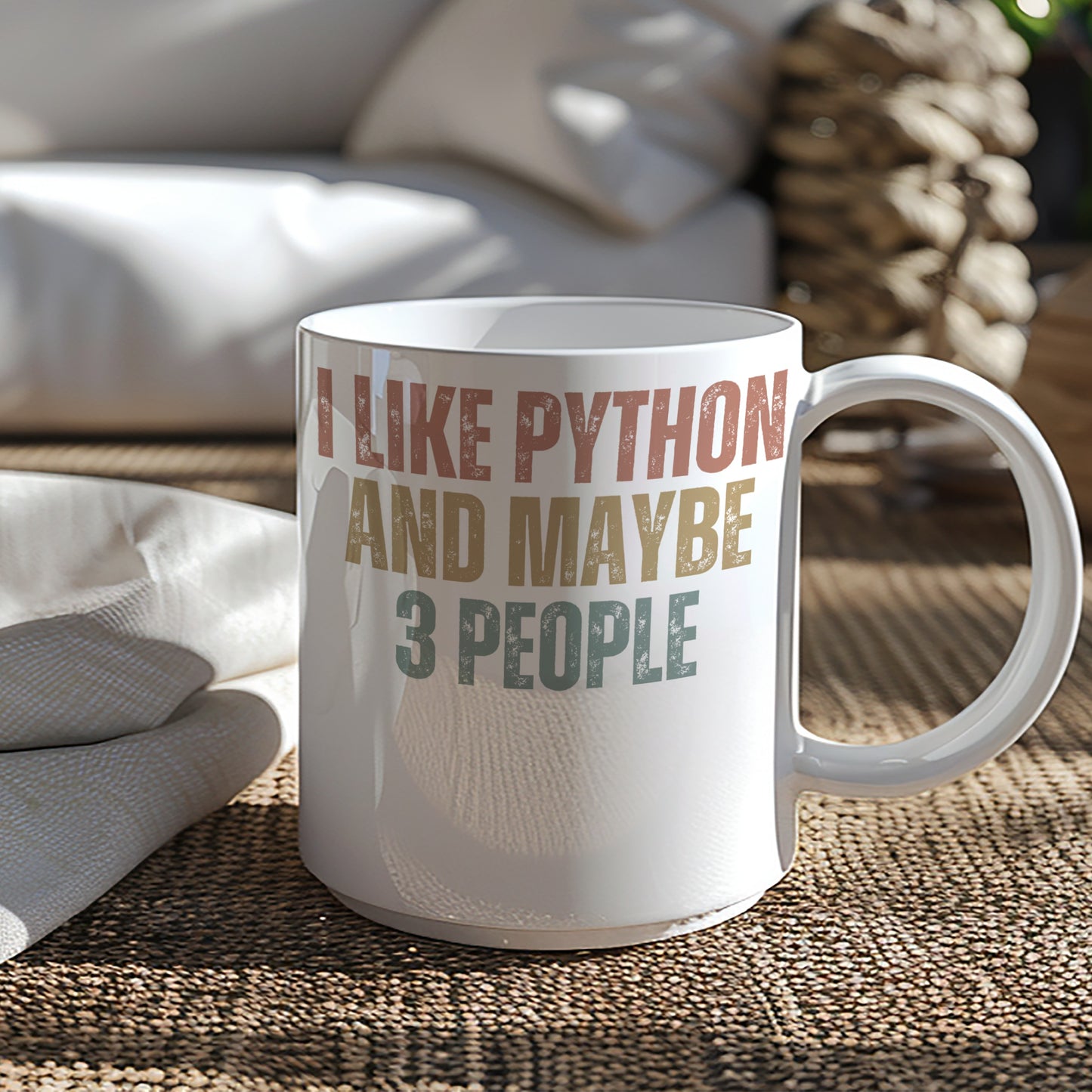 I Like Python And Maybe 3 People Printed Mug