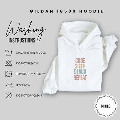 Gildan 18500 Hoodie Code Sleep Debug Repeat