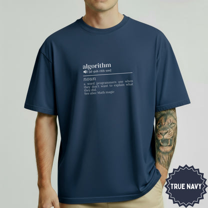 Algorithm Definition True Navy Graphic T-shirt