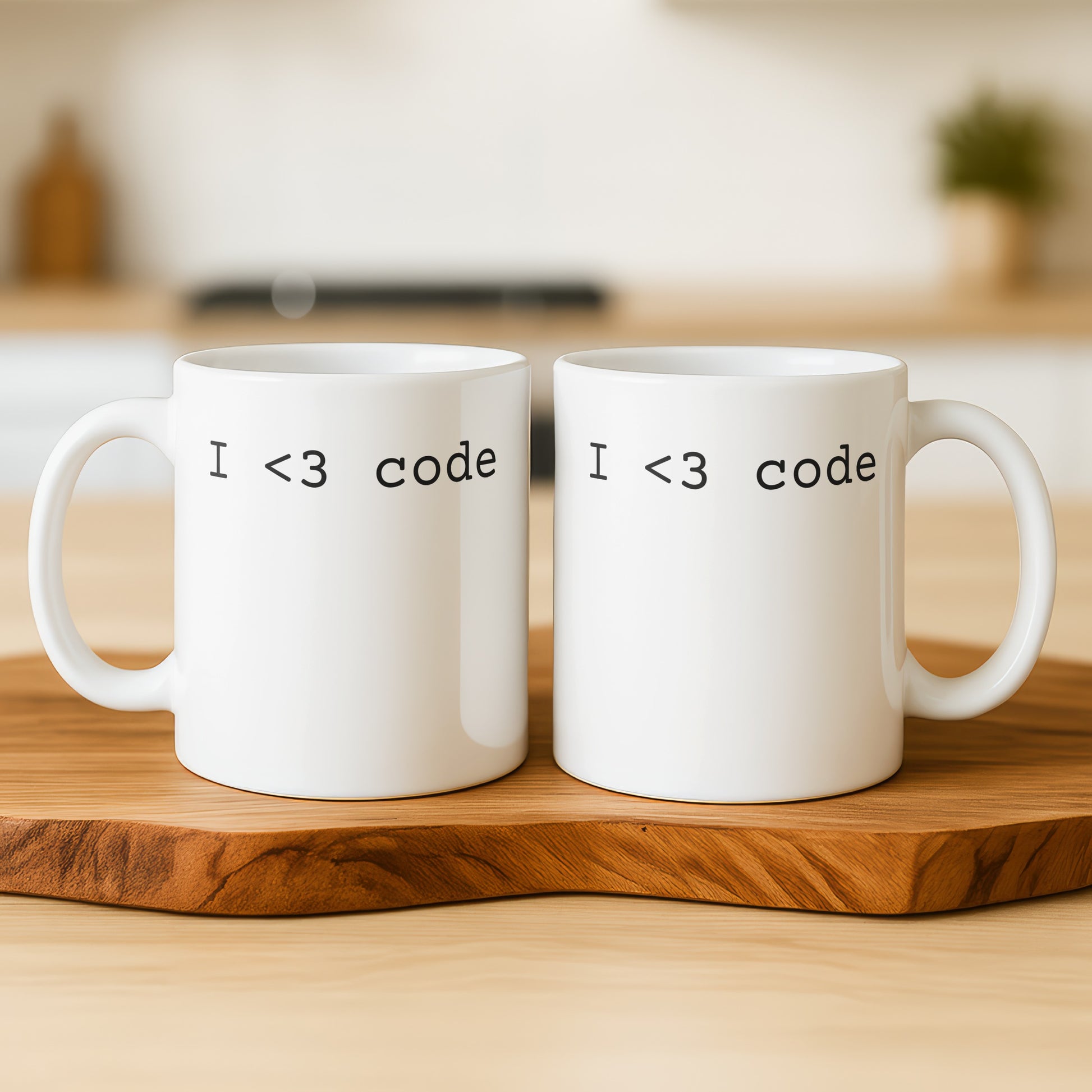I <3 Code Funny Quote Mug for Programmers Coffee Cup