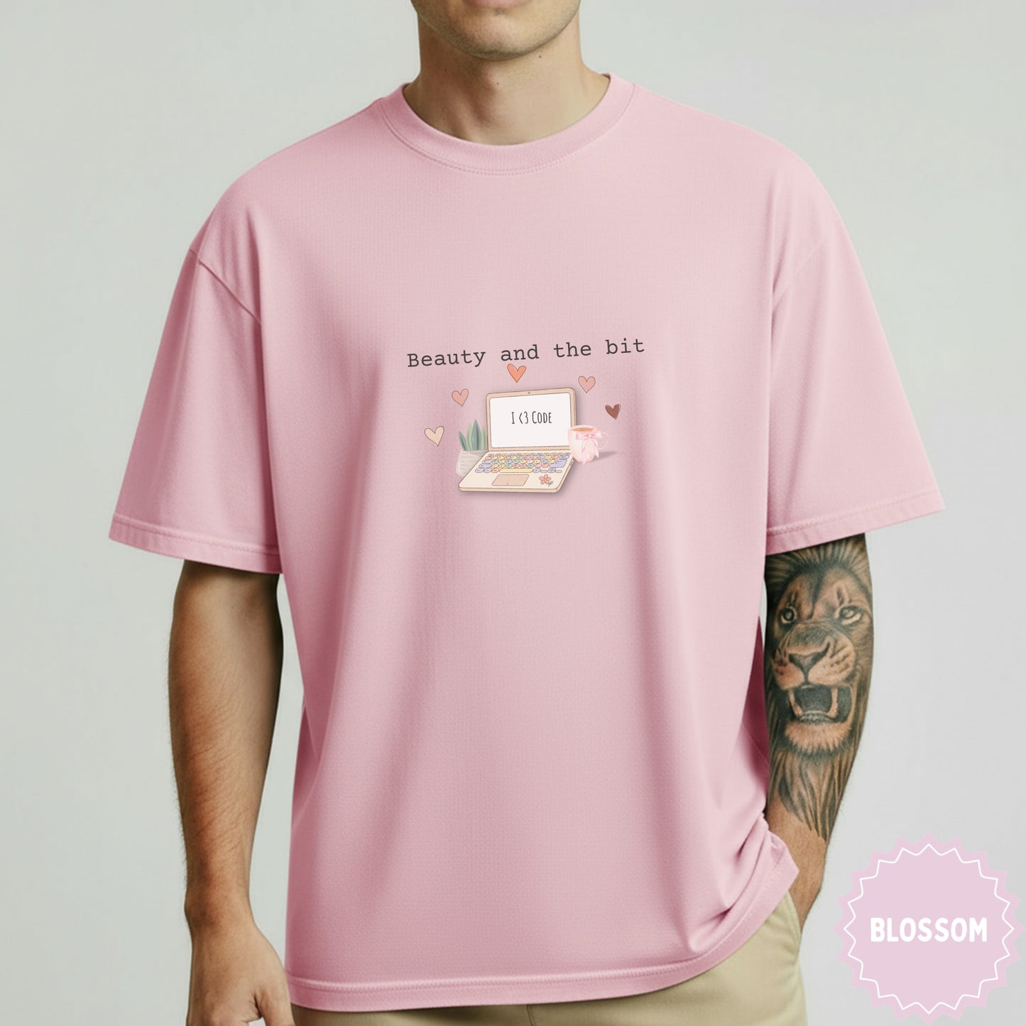 Beauty and the Bit I <3 Code Pink Blossom T-shirt