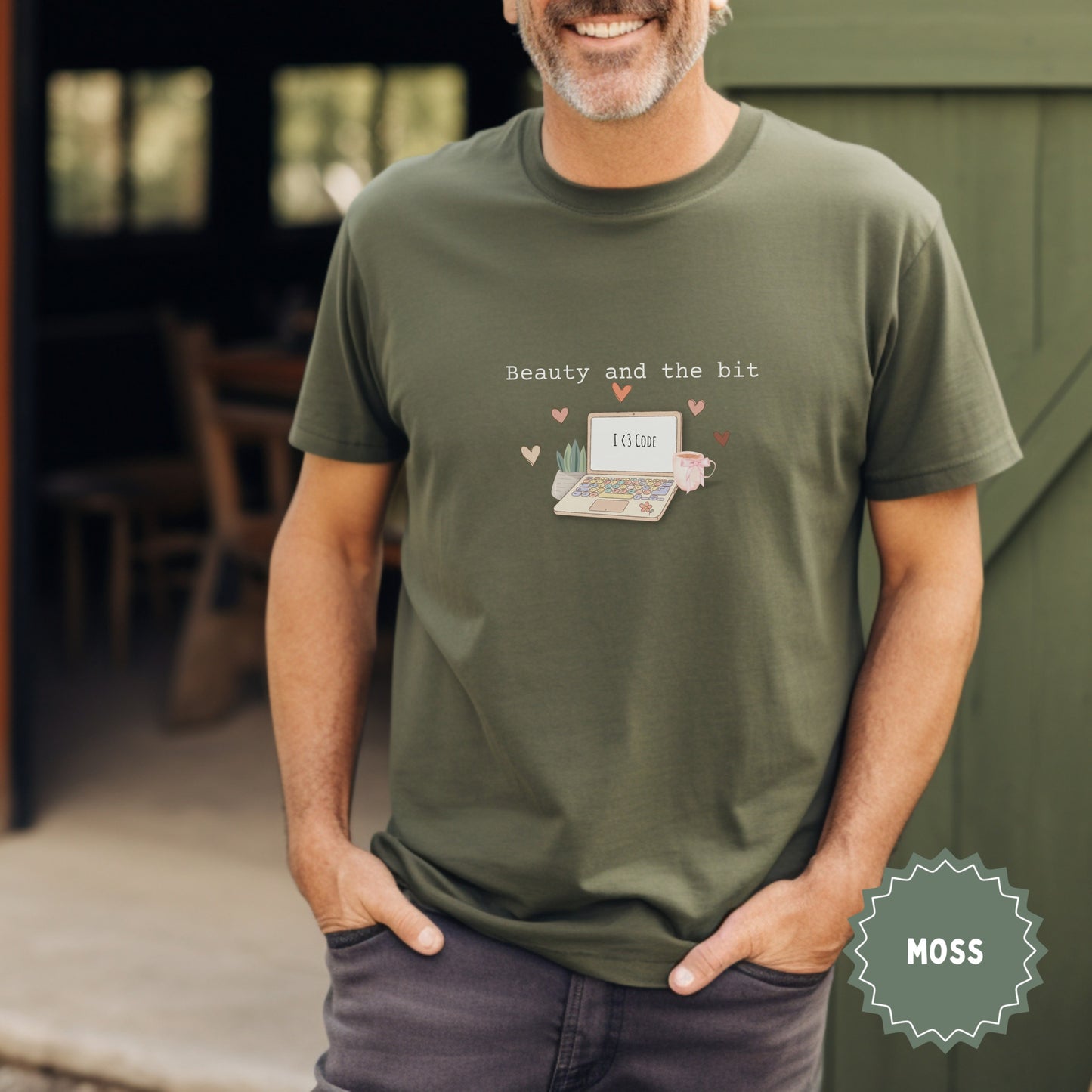 Beauty and the Bit I Love Code T-Shirt