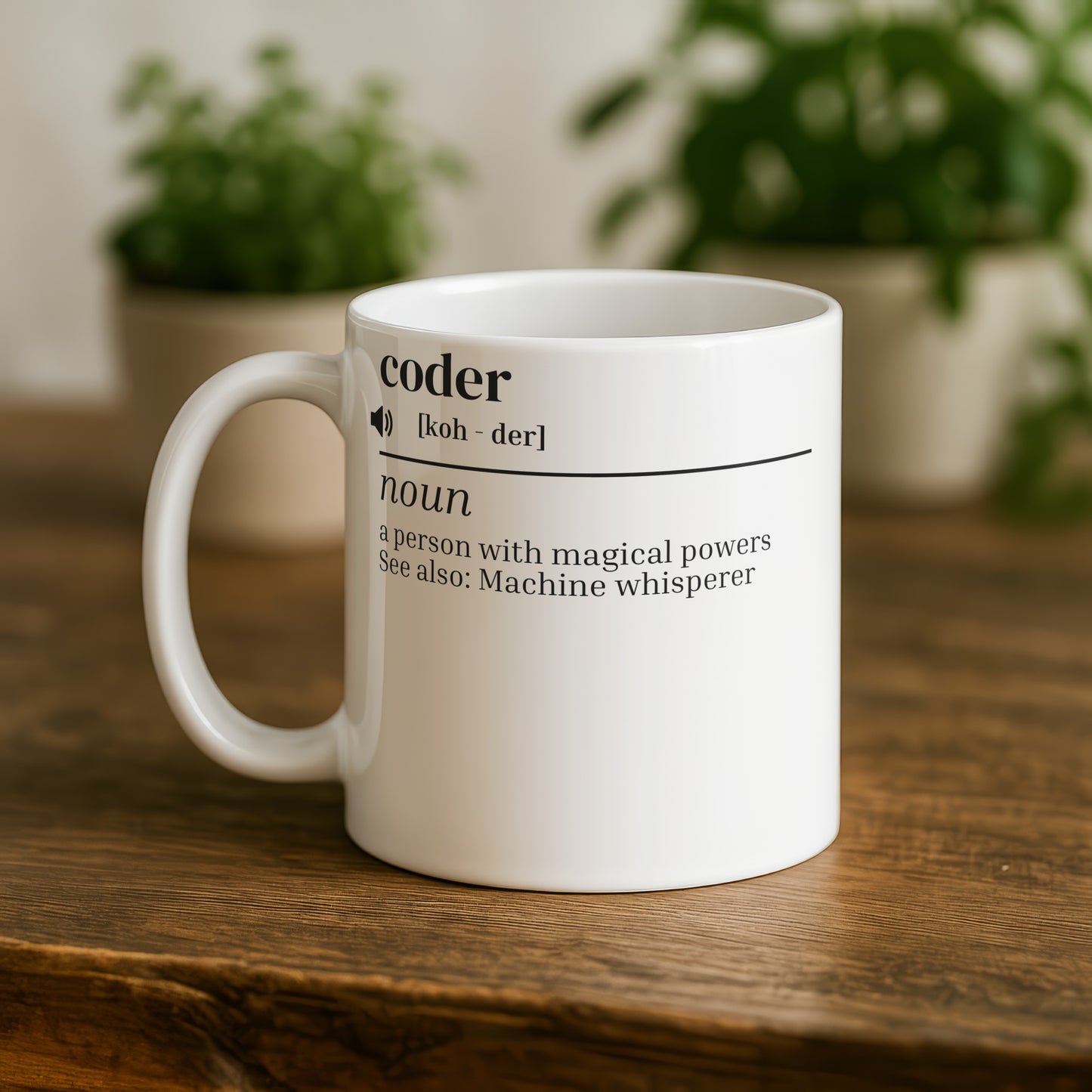 Coder Definition Funny Coffee Mug for Programmers Product