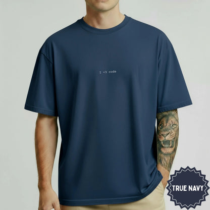 I <3 code True Navy T-shirt