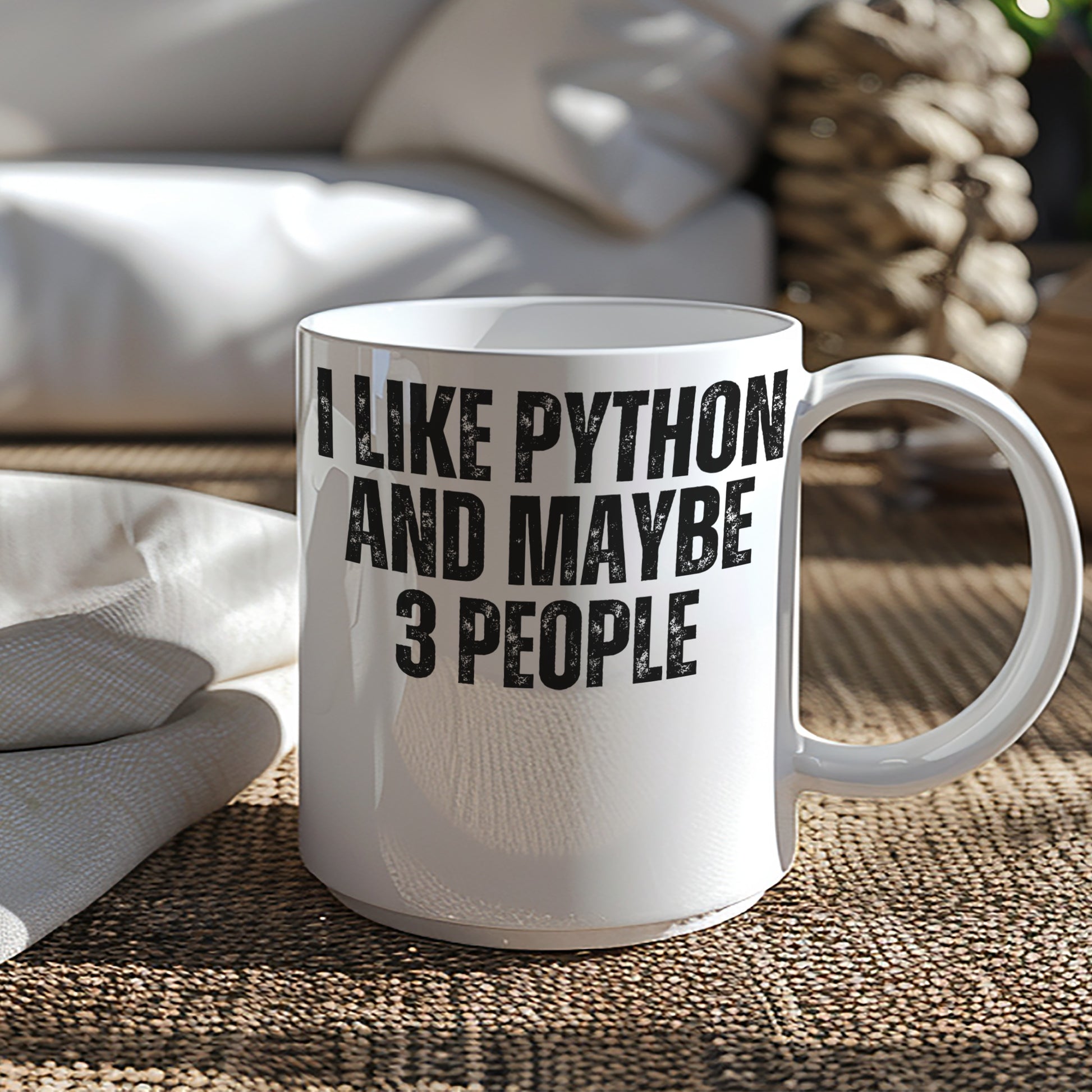 I Like Python And Maybe 3 People Funny Mug Product