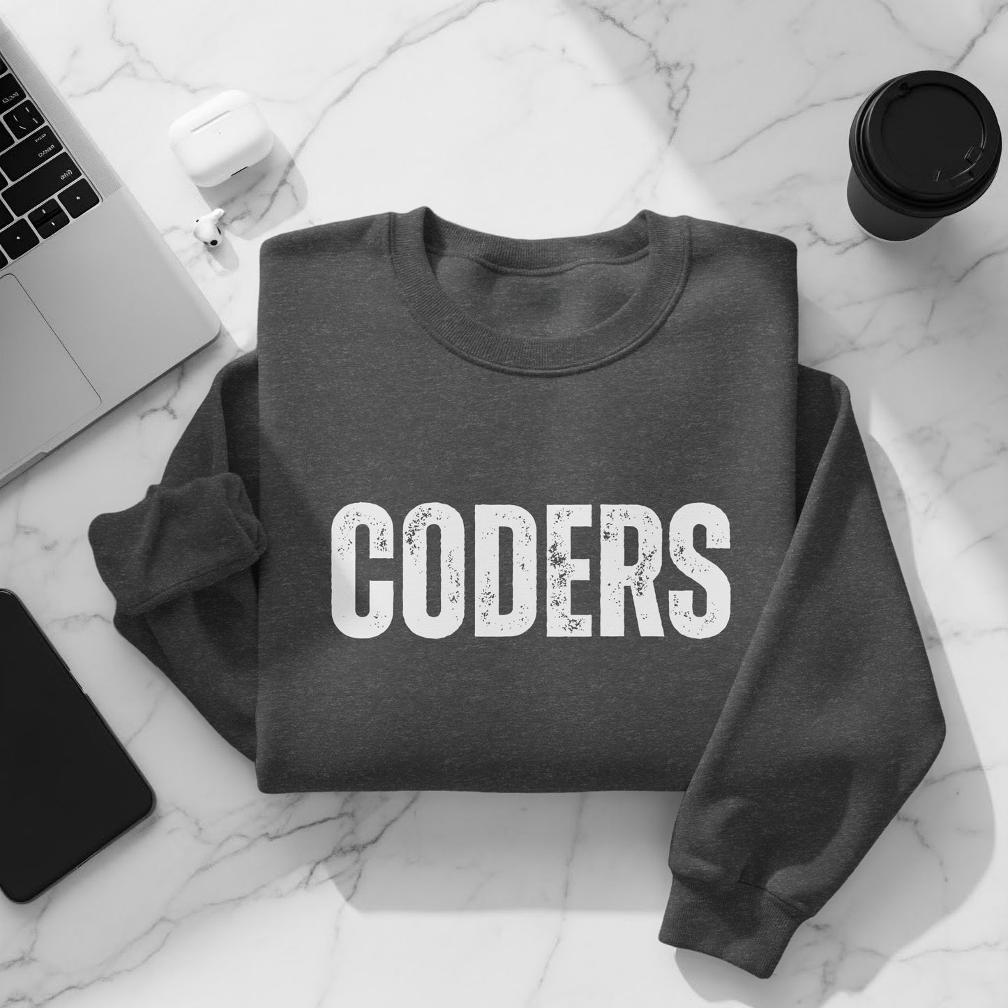'CODERS' Graphic Sweatshirt for Coding Enthusiasts