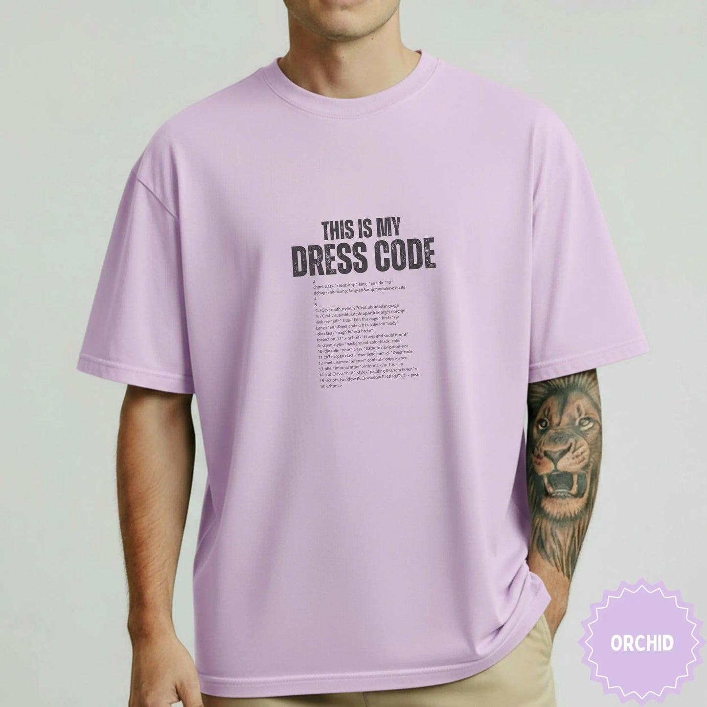 This is My Dress Code Orchid Short Sleeve Shirt