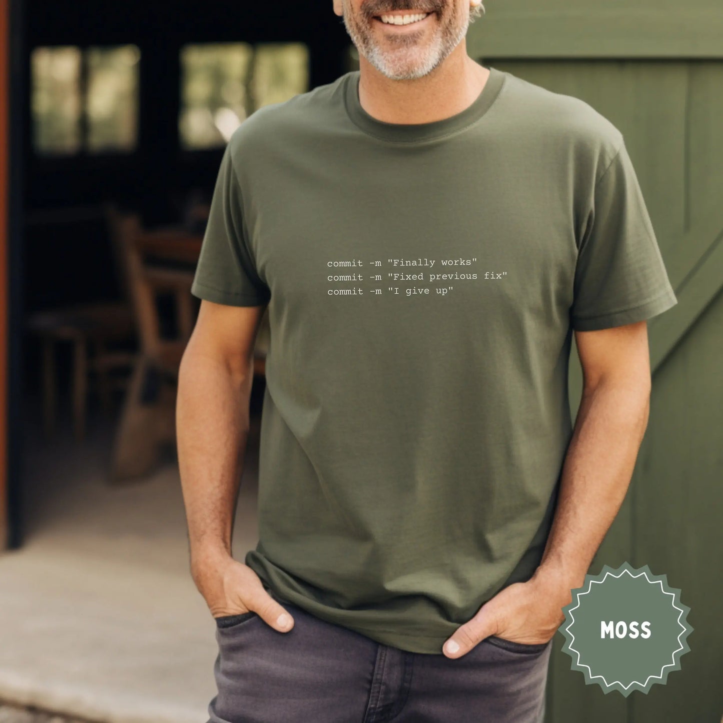 Funny Developer Commit -m 'I give up' T-shirt