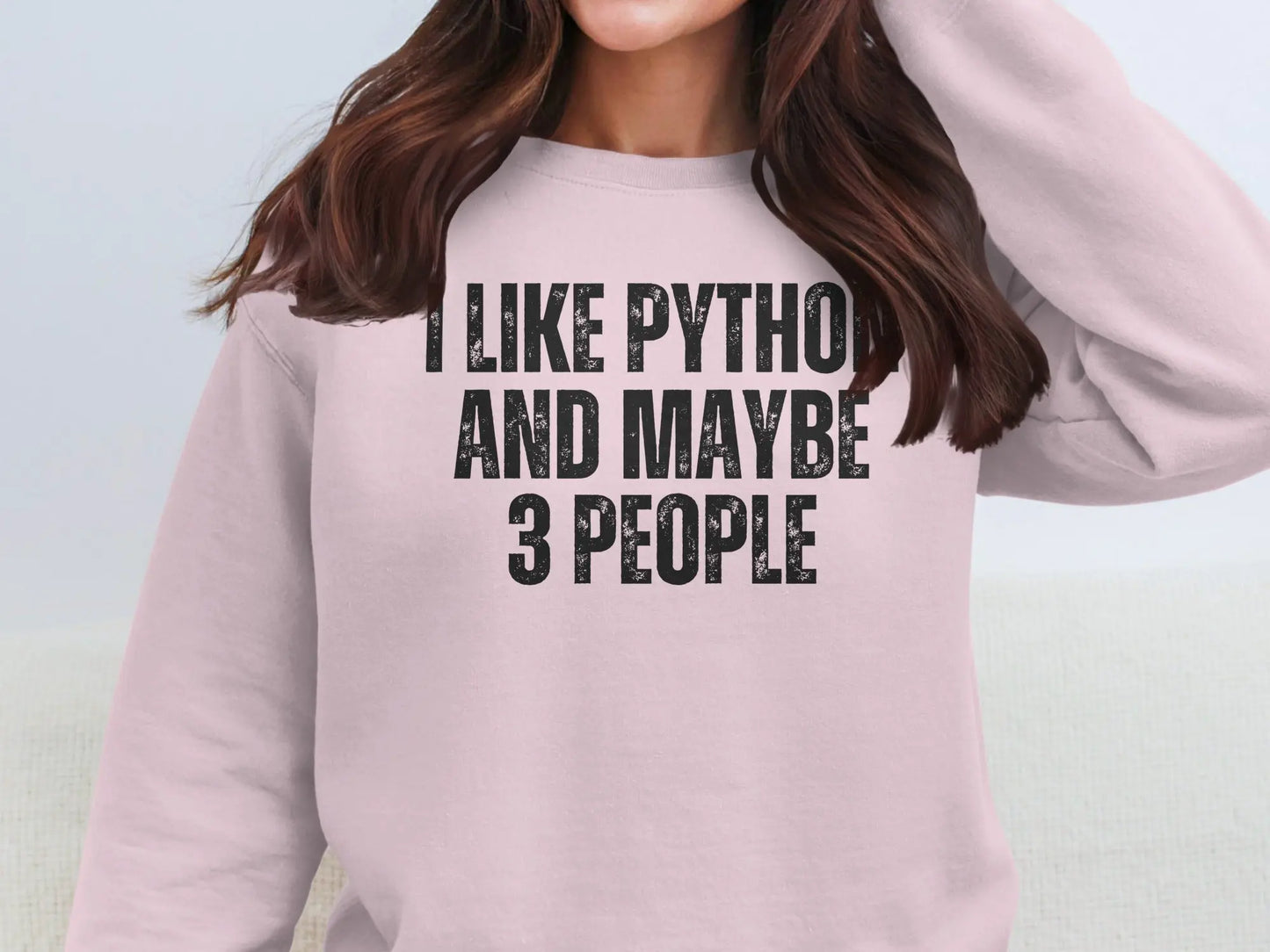 I Like Python And Maybe 3 People Sweatshirt
