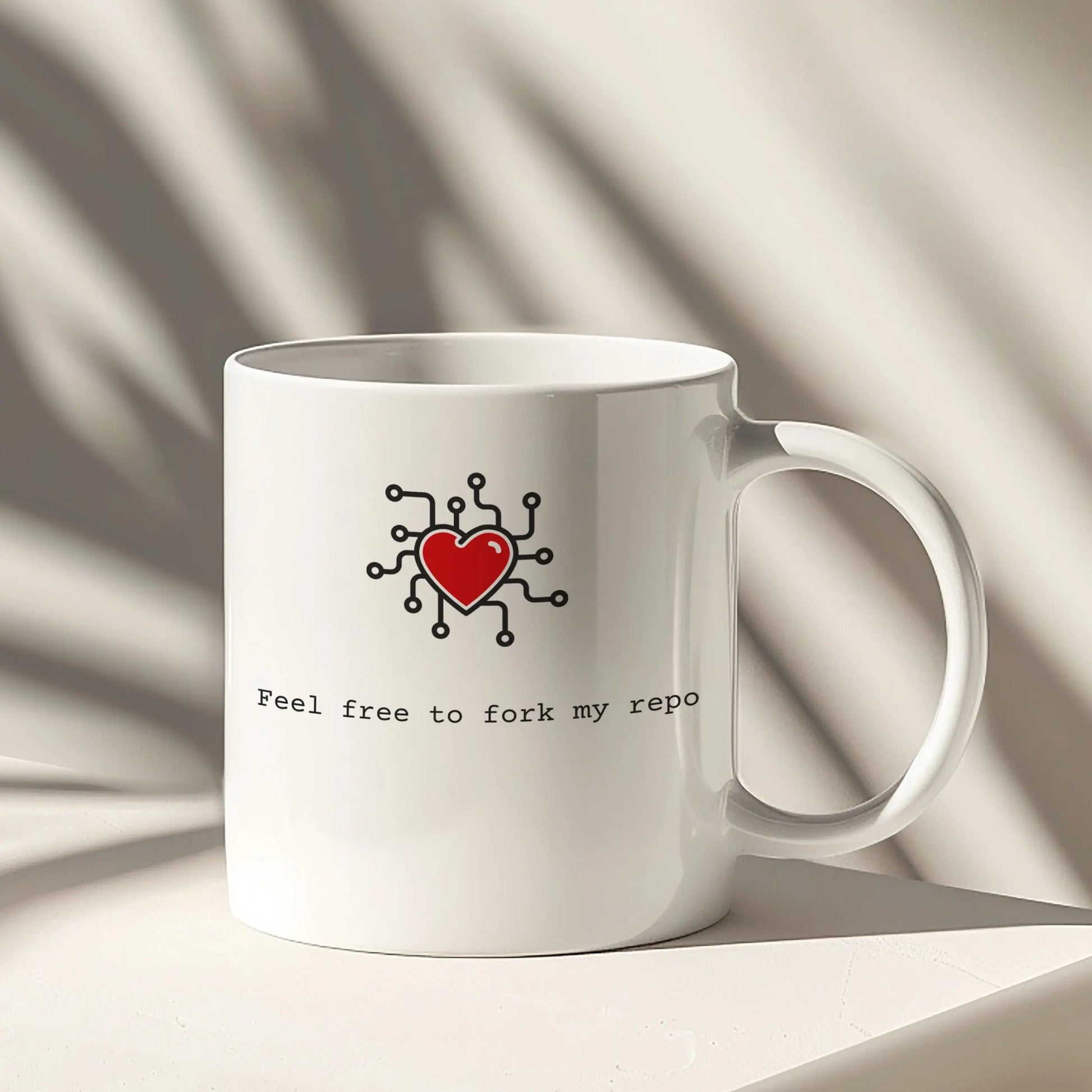 Feel Free to Fork My Repo Heart Graphic Mug