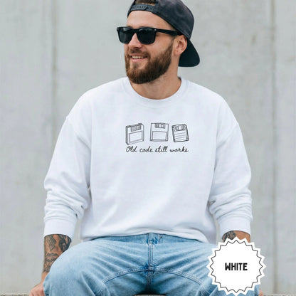 Old Code Still Works White Sweatshirt