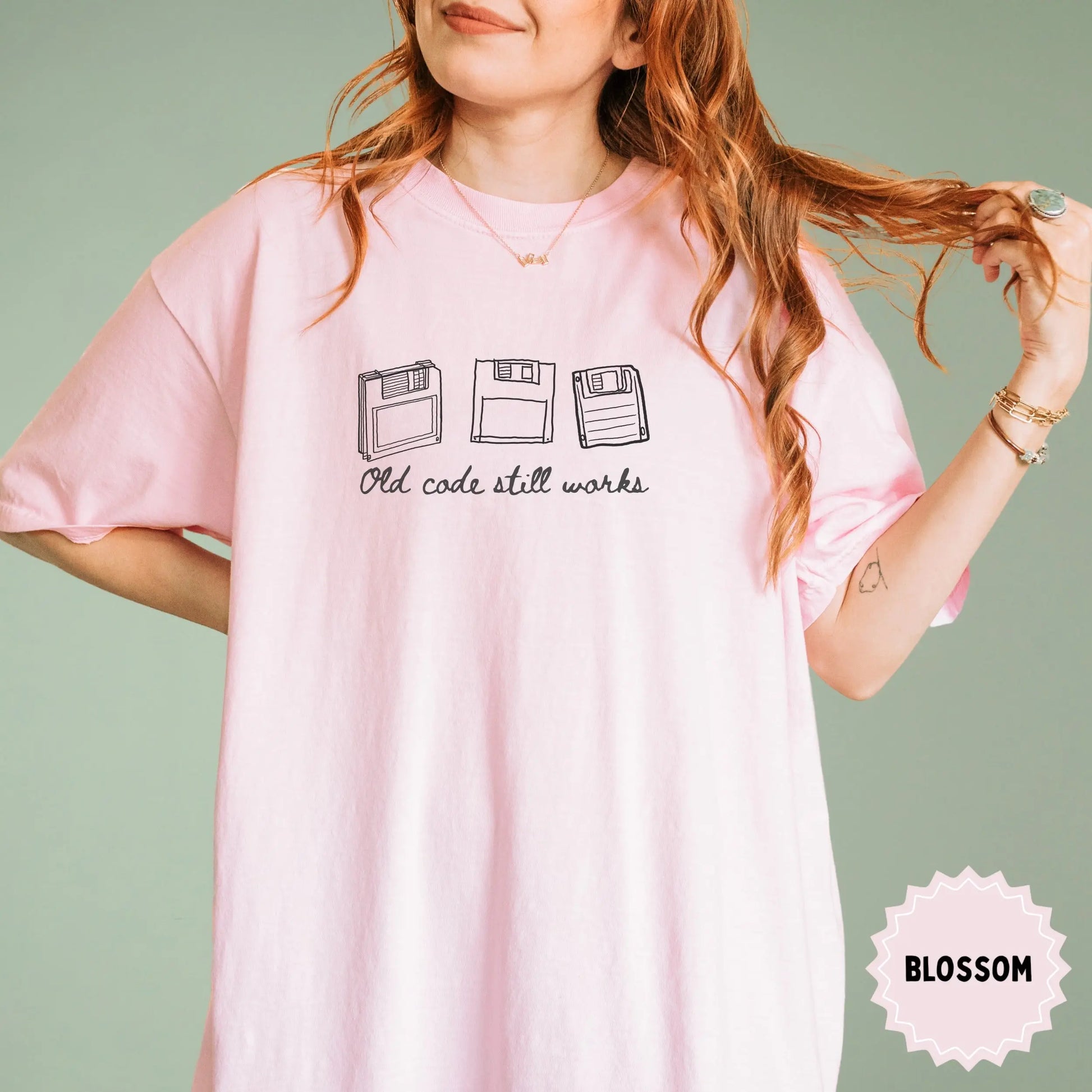 Old Code Still Works Graphic Tee Blossom Shirt