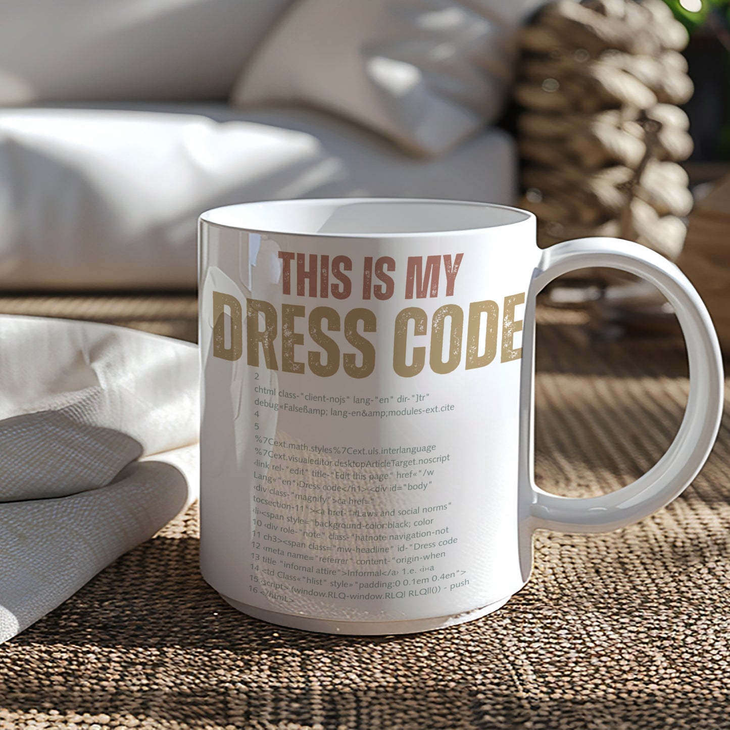This Is My Dress Code Stylish and Fun Mug