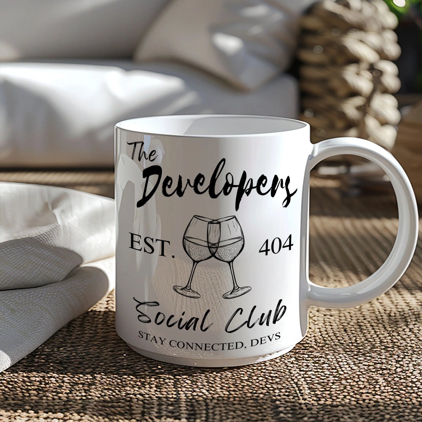 The Developers Social Club 404 EST Stay Connected Mug