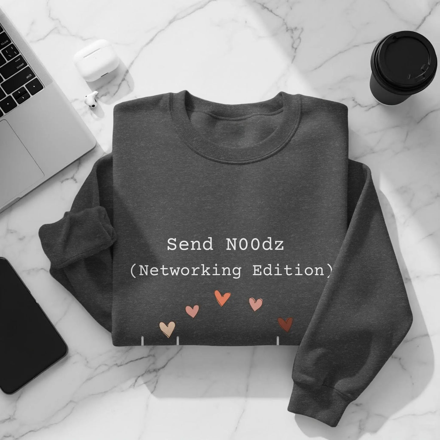 Send N00dz Networking Edition Graphic Sweatshirt