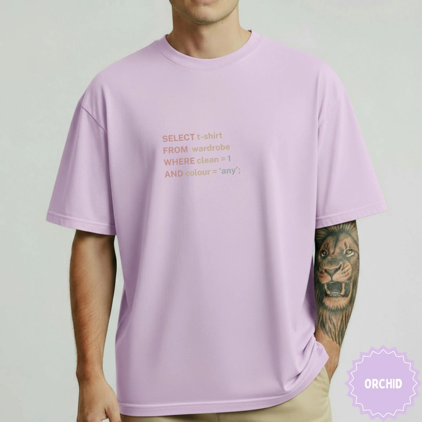SELECT FROM Wardrobe Clean Colour Any Orchid T-shirt