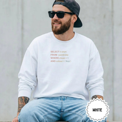 SELECT t-shirt FROM wardrobe WHERE clean and cool sweatshirt