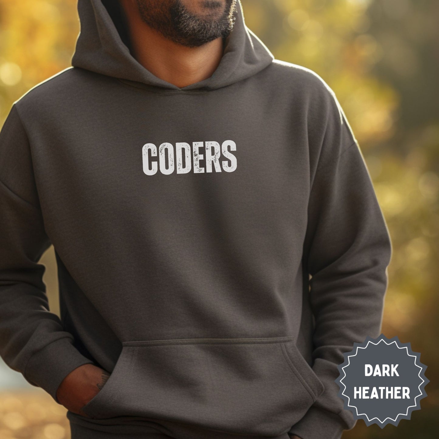 Coders Graphic Dark Heather Hoodie for Enthusiasts