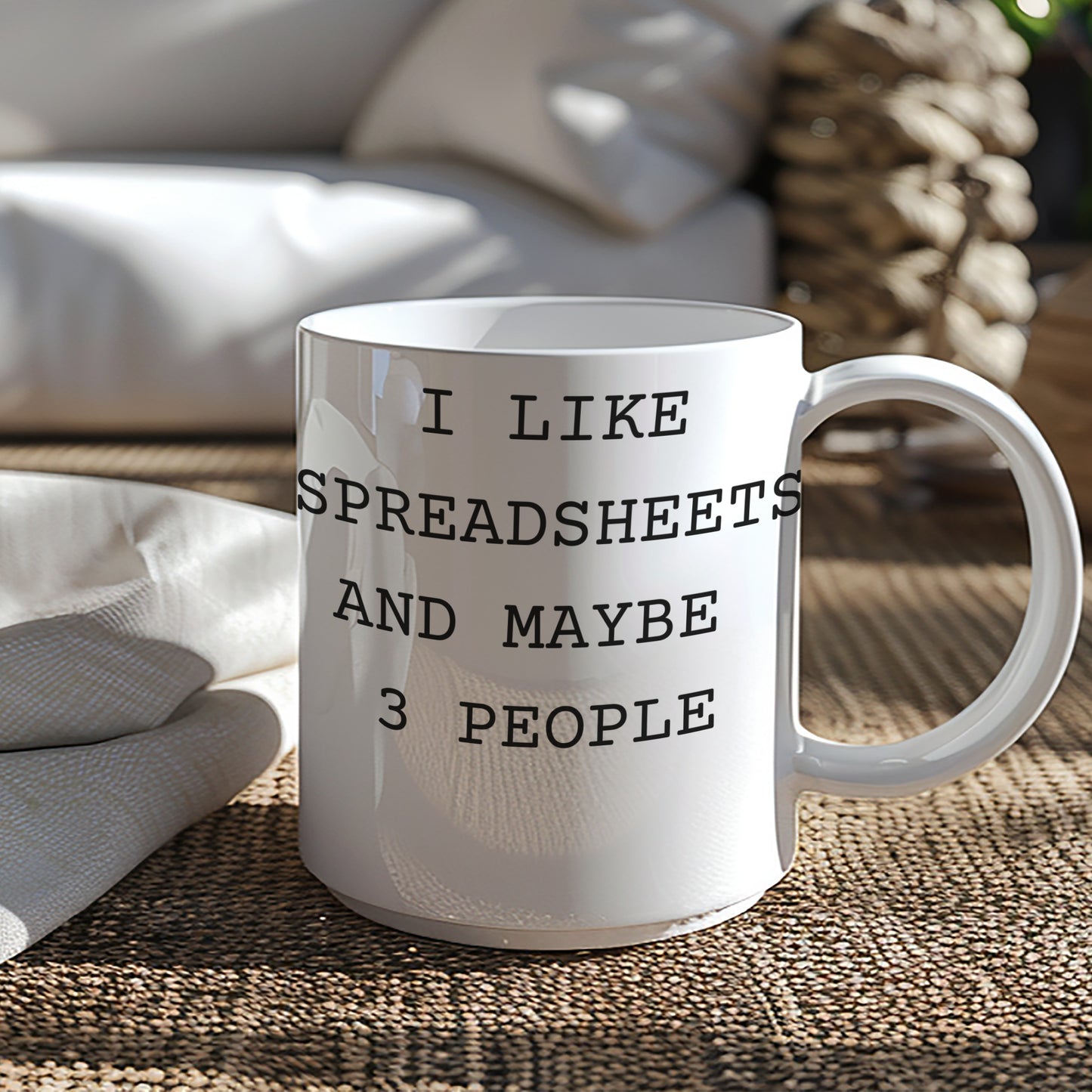 I Like Spreadsheets and Maybe 3 People Mug