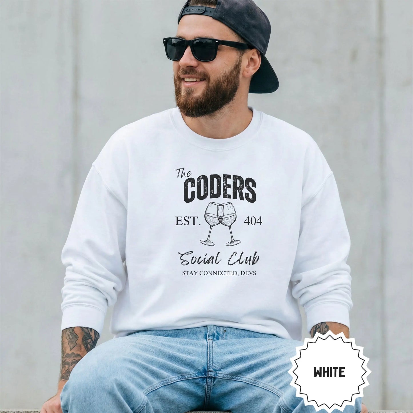 The Coders Social Club EST 404 Sweatshirt for Devs