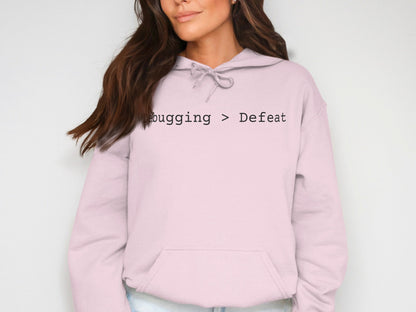 Debugging Greater Than Defeat Hoodie for Programmers