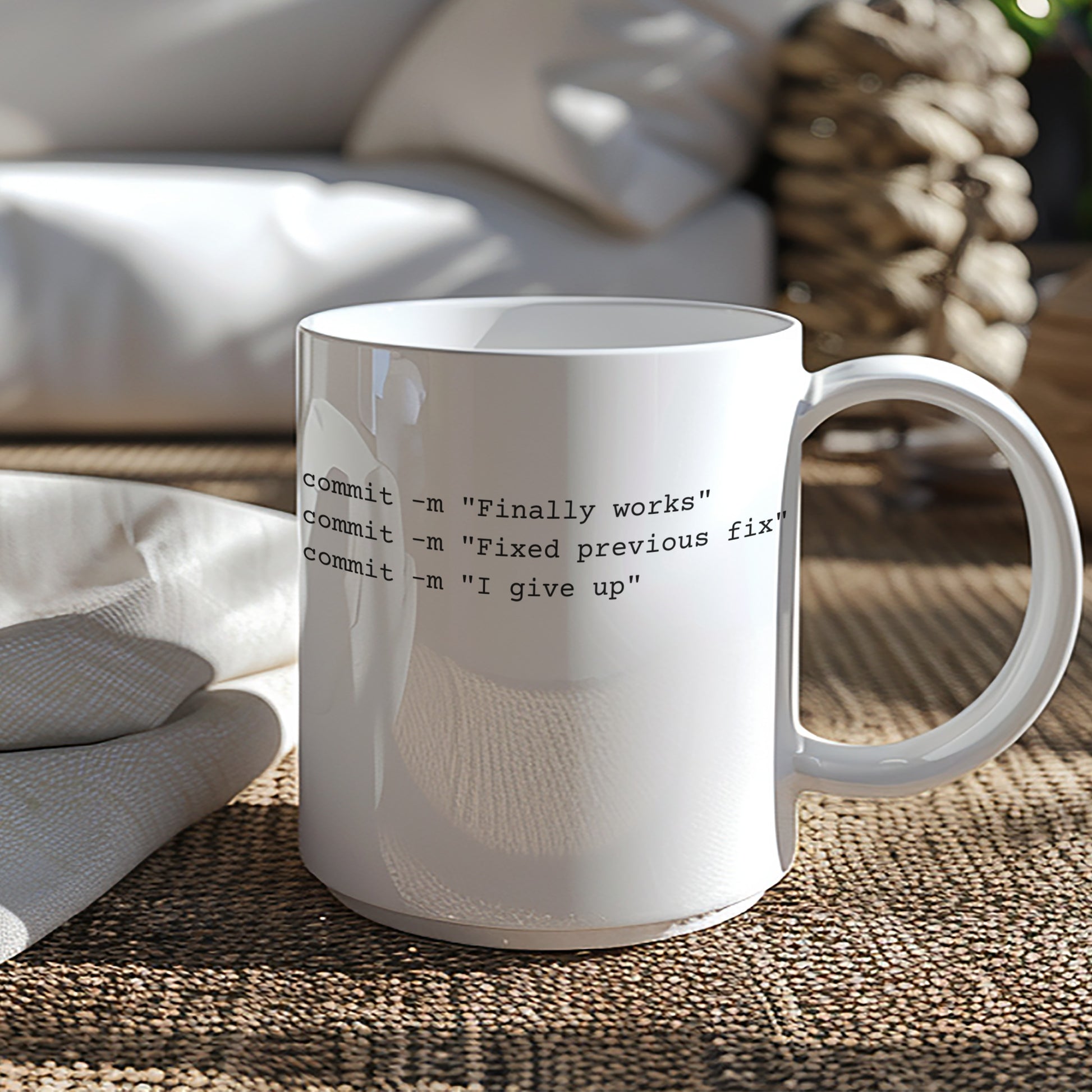 Funny Quote White Mug For Software Developers