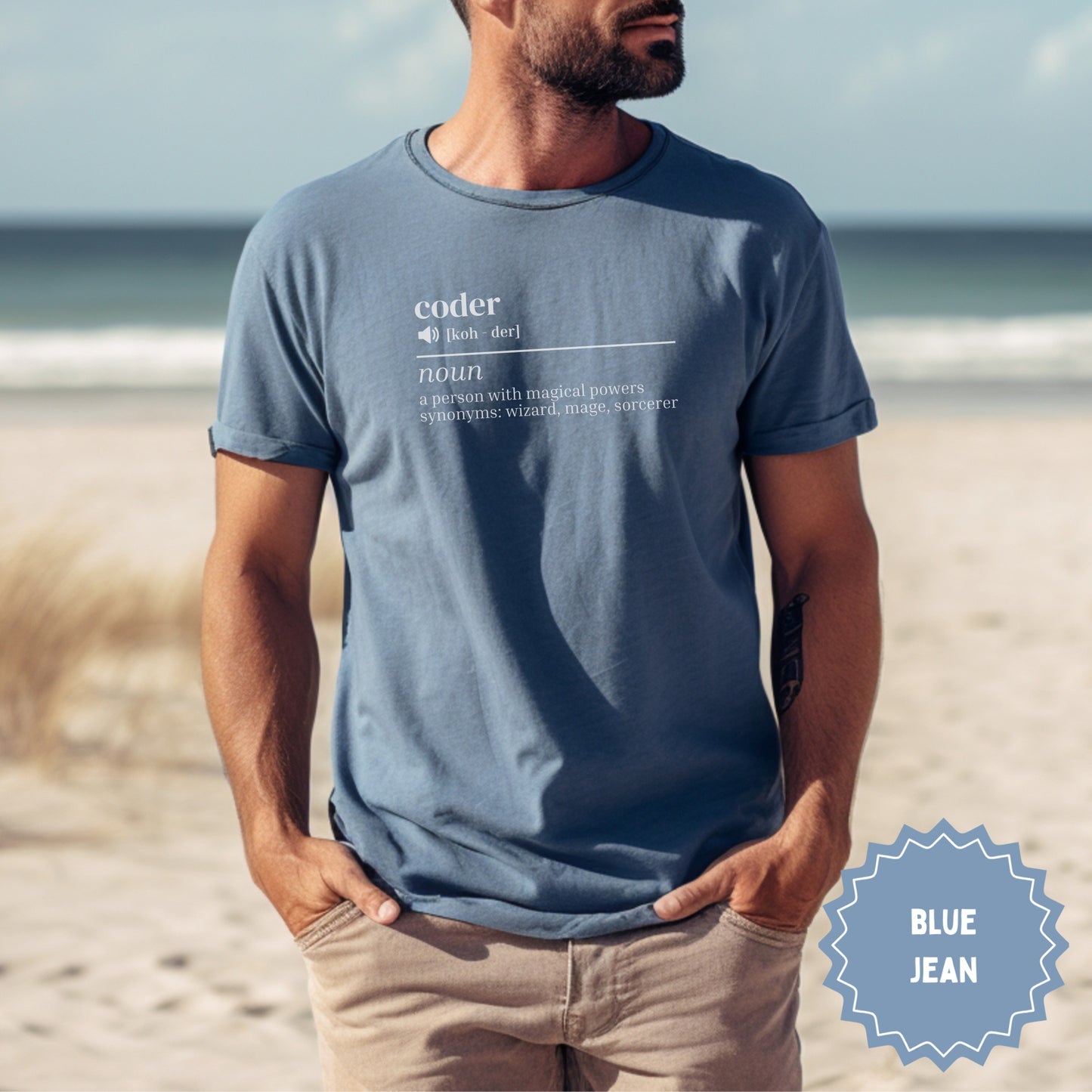 Coder Definition T-Shirt for Programmers and Tech Lovers