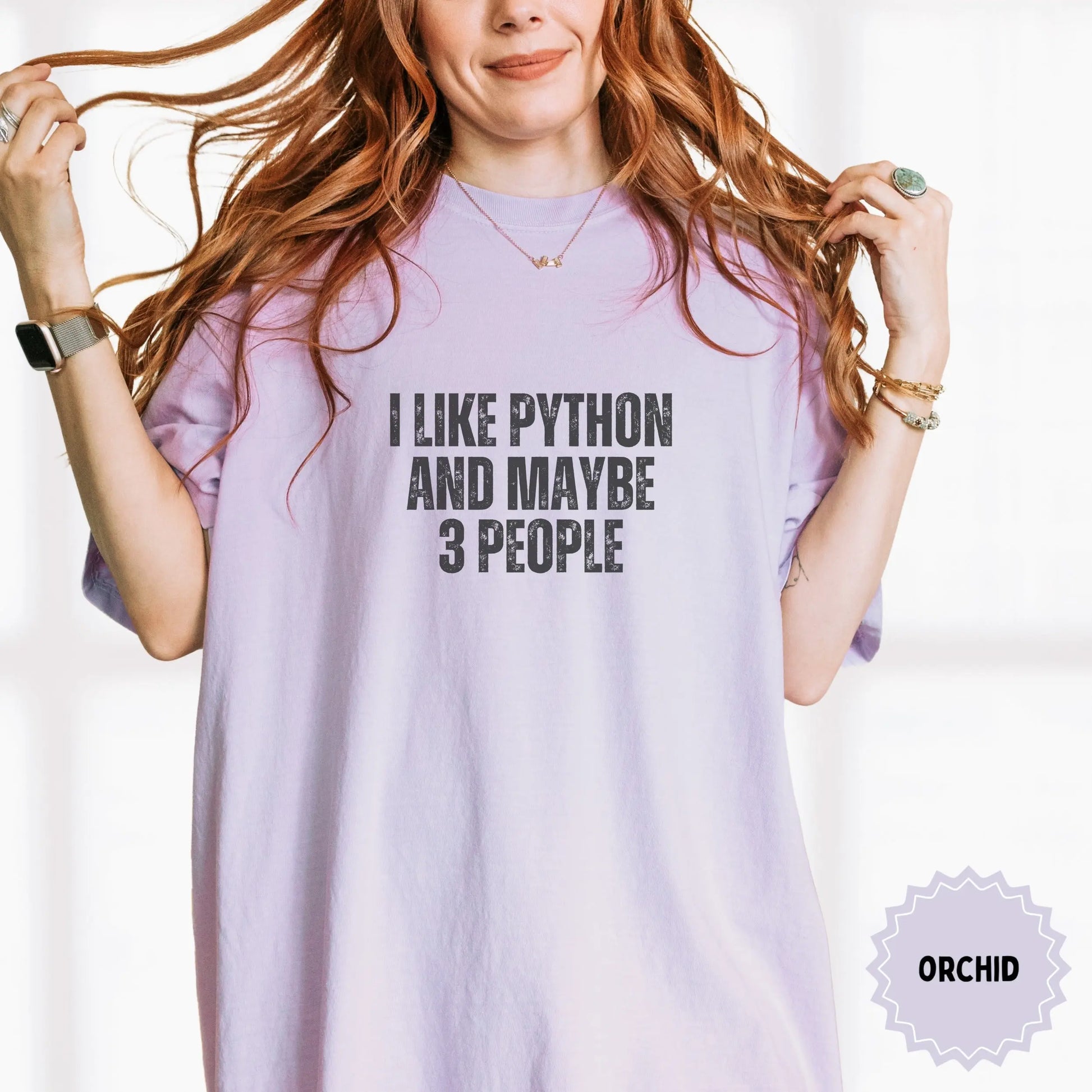 I Like Python And Maybe 3 People Graphic Tee Shirt