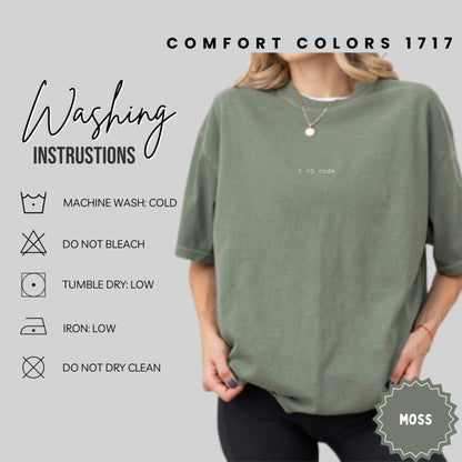 Comfort Colors 1717 Moss Graphic Short Sleeve Shirt