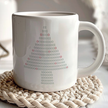 Binary Code Pyramid Design Mug Ideal Holiday Gift