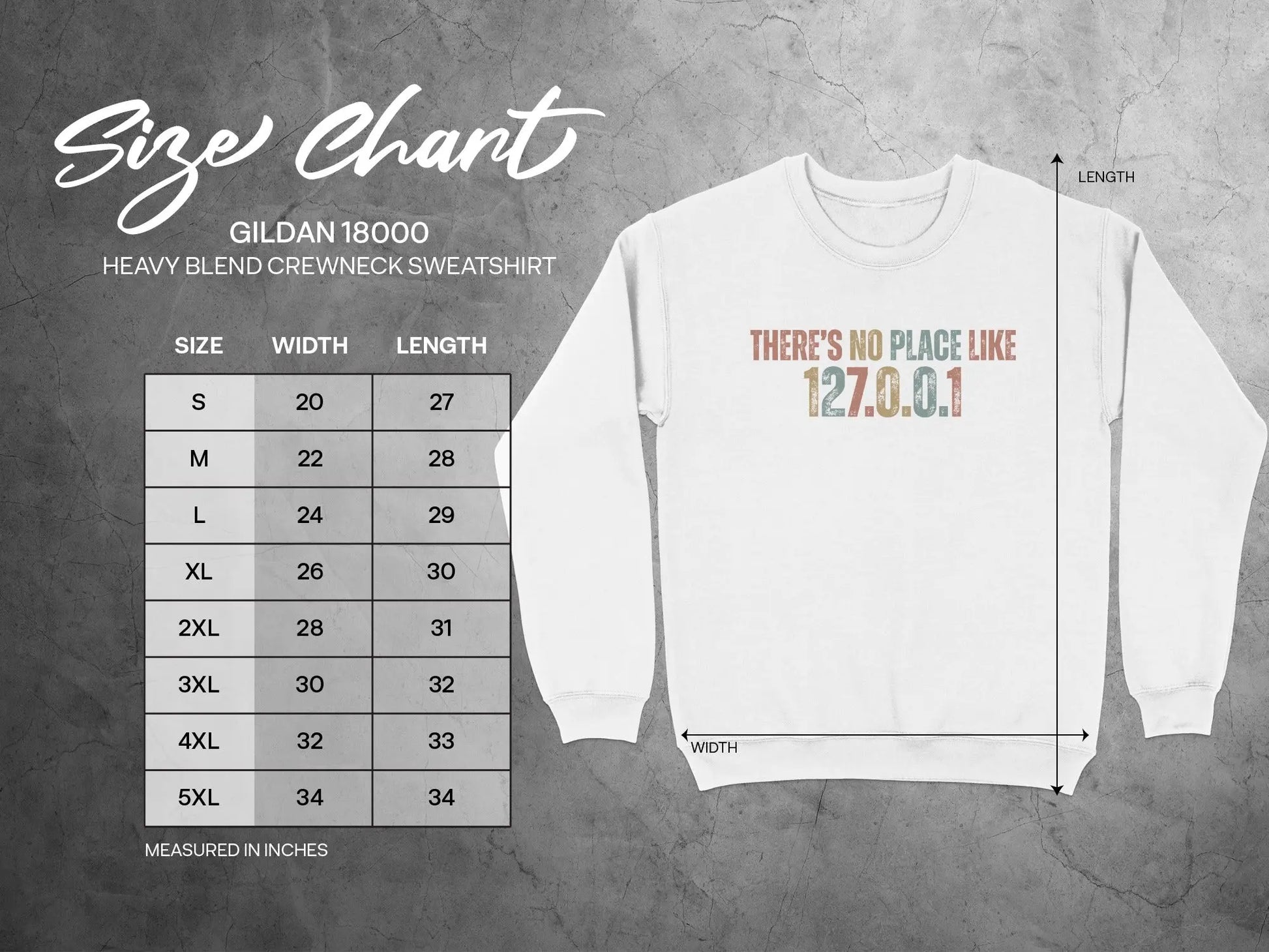 There's No Place Like 127.0.0.1 Crewneck Sweatshirt