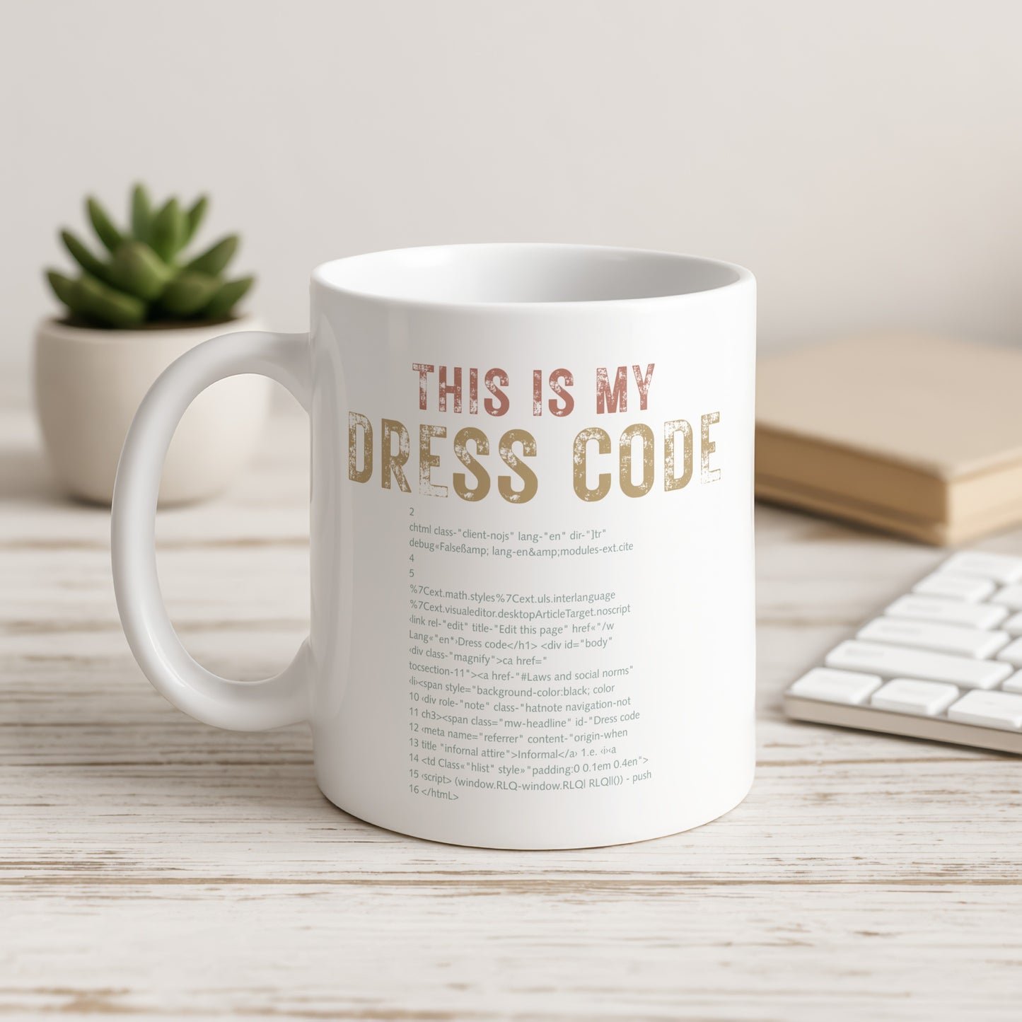 This Is My Dress Code Funny Coder Mug Coffee Cup