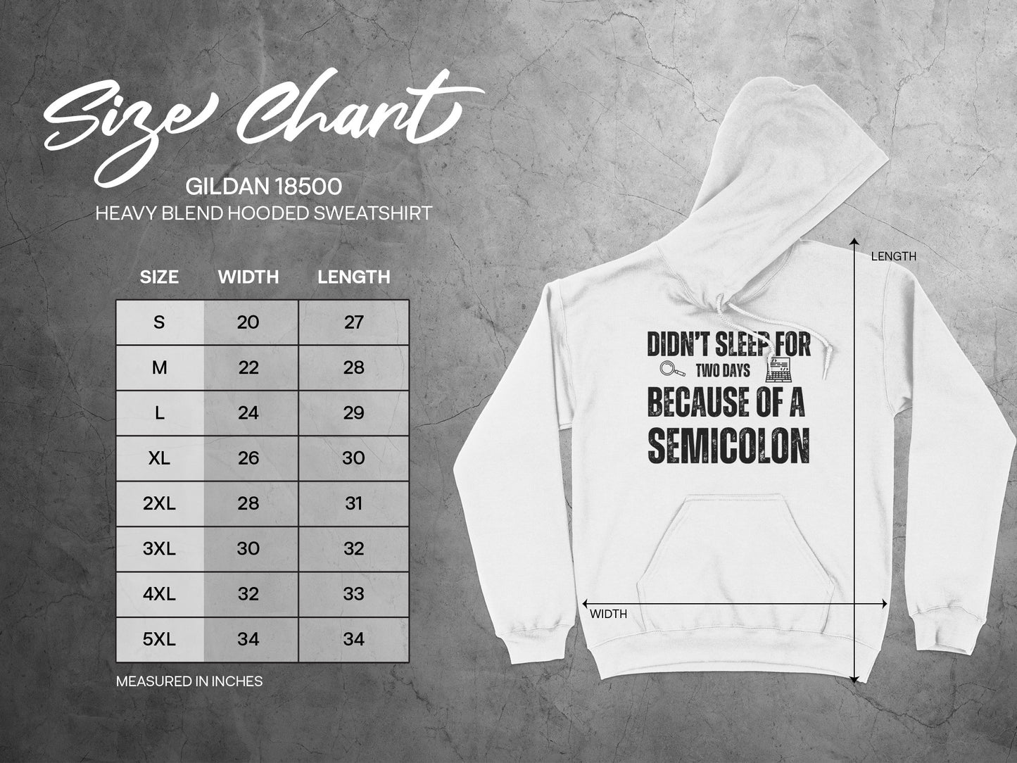 Didn't Sleep For Two Days Semicolon Hoodie Sweater