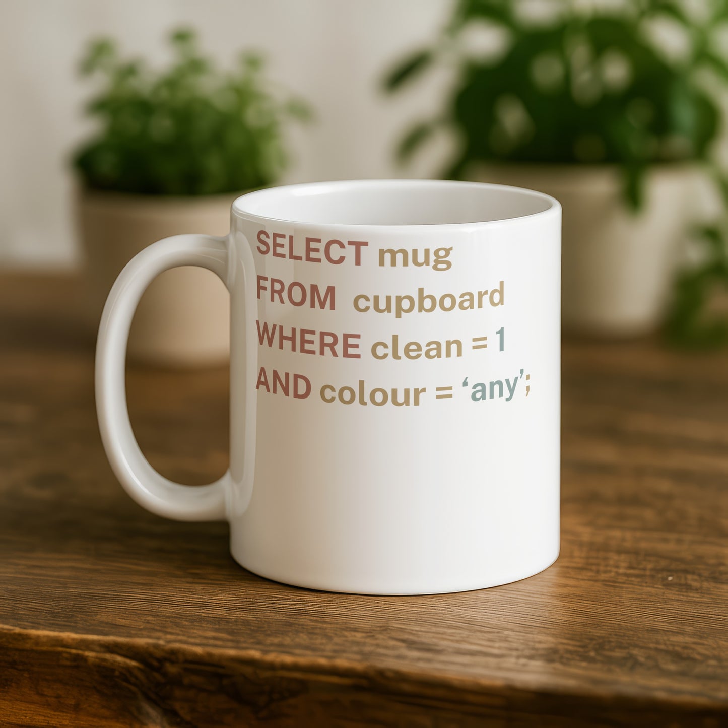Funny SELECT Mug for Programmers and Developers Gift
