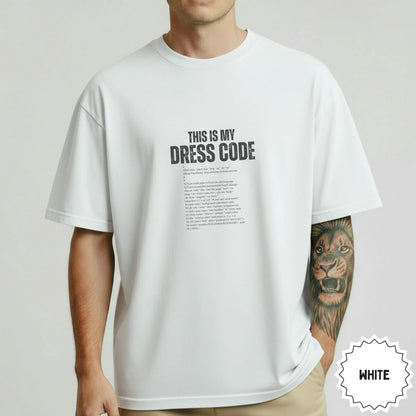 This Is My Dress Code White Graphic T-Shirt