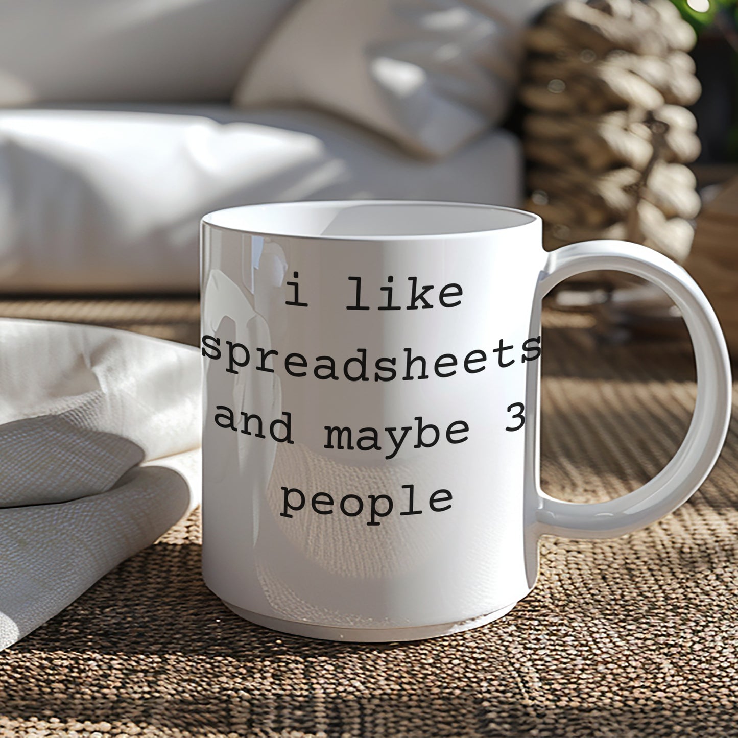 I Like Spreadsheets and Maybe 3 People Mug