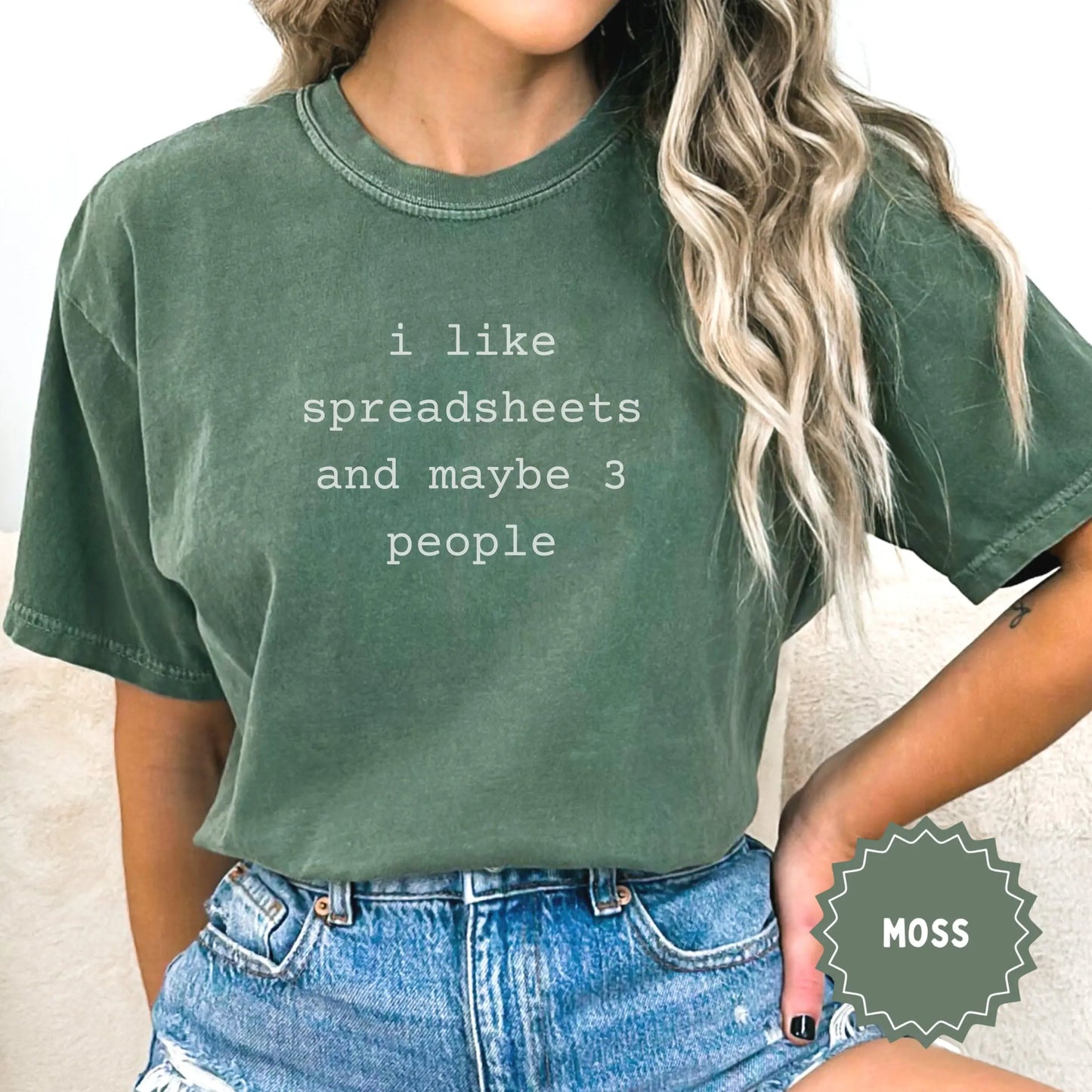 I Like Spreadsheets And Maybe 3 People T-shirt