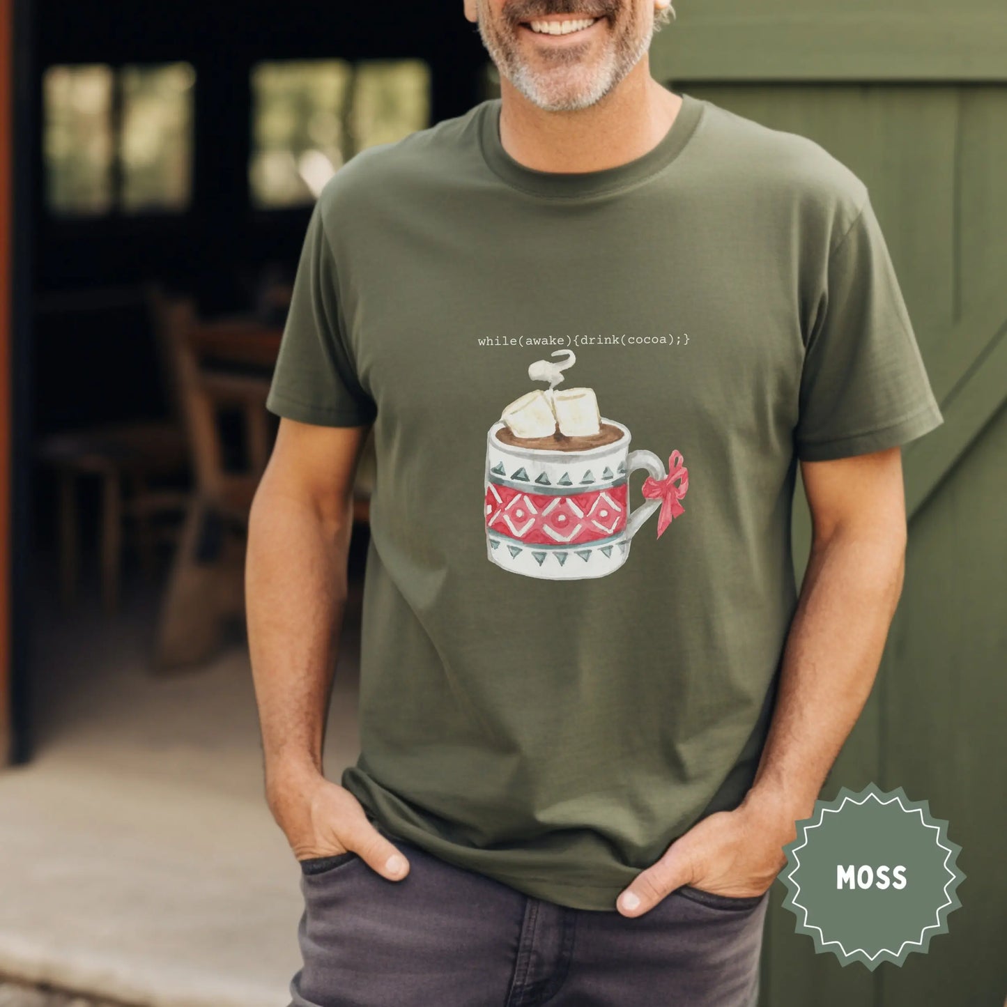 Coding Cocoa Mug Design Men's T-shirt