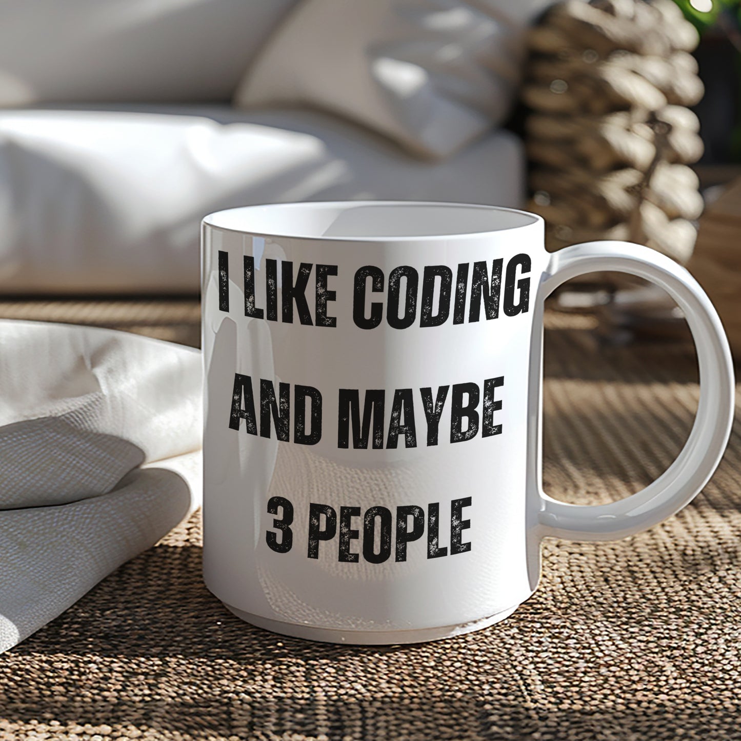 I Like Coding And Maybe 3 People Coffee Mug