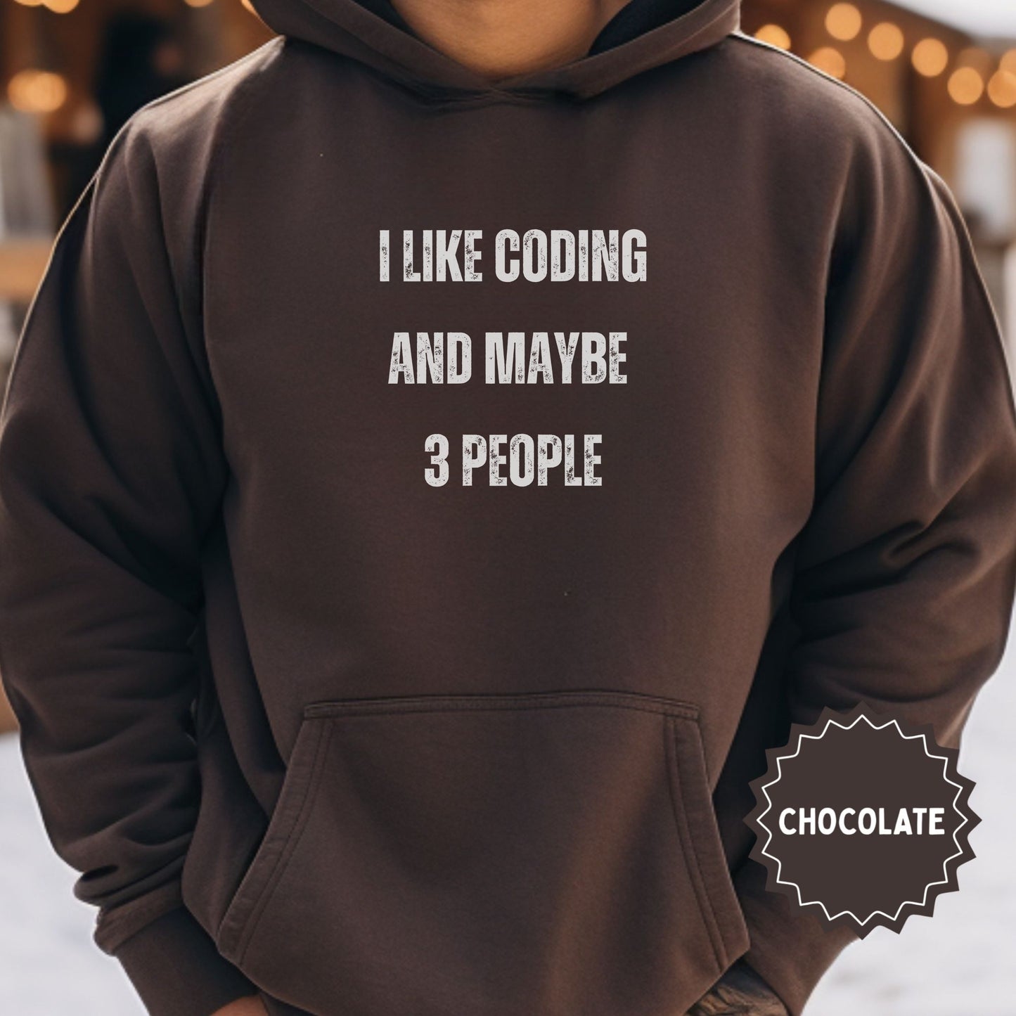 I Like Coding And Maybe 3 People Hoodie