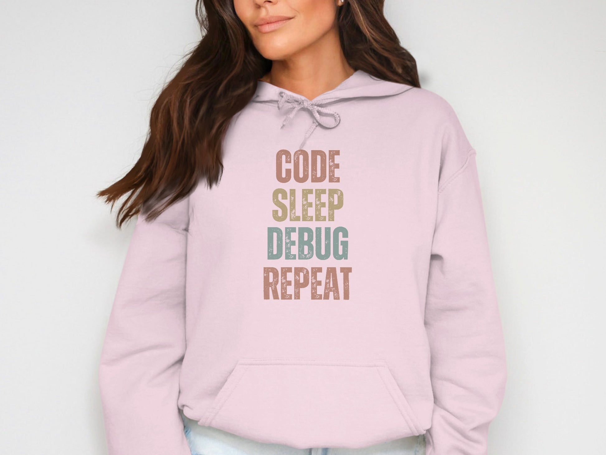 Code Sleep Debug Repeat Motivational Hoodie