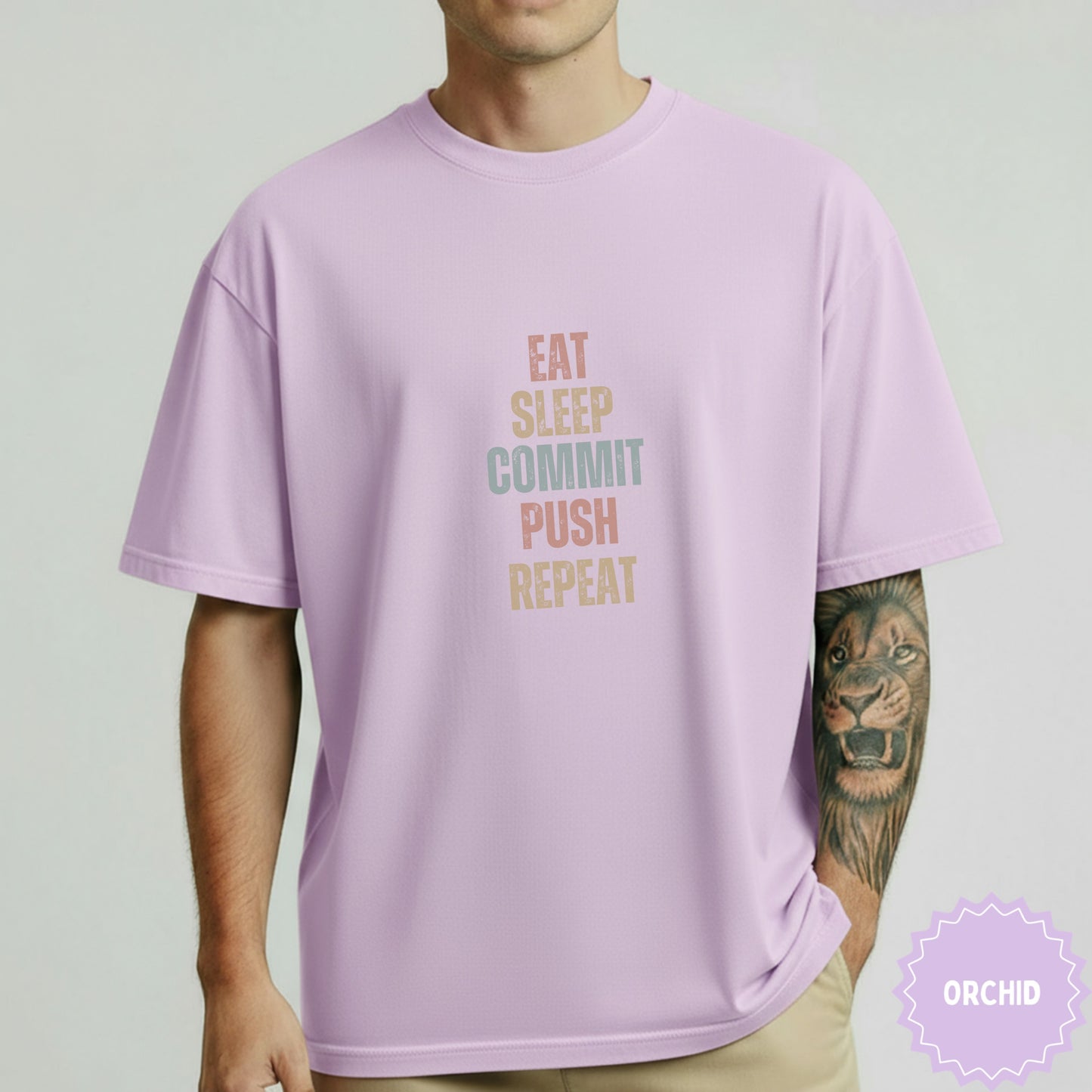Eat Sleep Commit Push Repeat Motivational Shirt