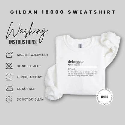 Debugger Definition Graphic Gildan 18000 Sweatshirt
