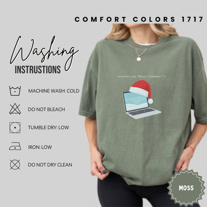 Merry Codemas Laptop Graphic Comfort Colors 1717 Shirt