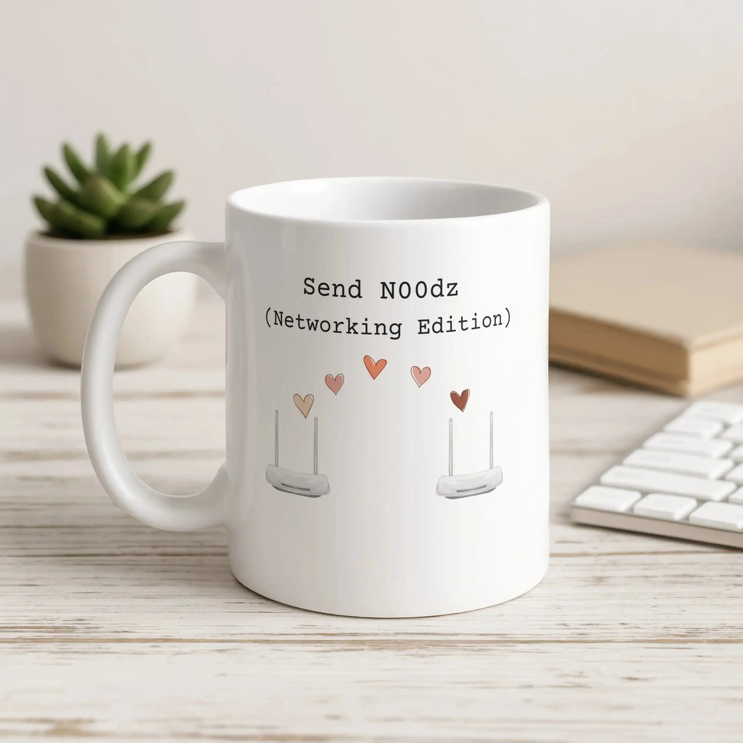 Send N00dz Networking Edition Funny Mug Gift for IT Lovers